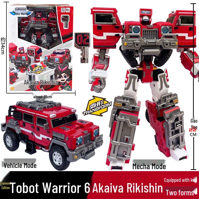 

Тобот Сезон 6 Галактические Детективы Красный Камень Меха Трансформирующийся Робот Игрушка