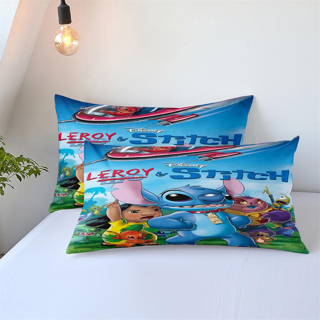 3D Digital Printing Quilt Cover Pillowcase Bedding Cartoon Three-Piece Set Home Textile Four-Piece Set