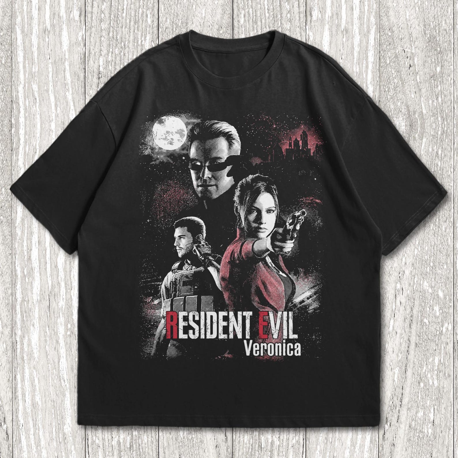 Resident Evil Veronica Vintage T-Shirt, Resident Evil Unisex T-Shirt, Resident Evil 2027 Shirt, Code: Veronica Tee, Resident Evil Biohazard M