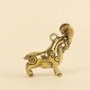 Scultura Capra dello Zodiaco Cinese Statuetta Pecora Statua Animale in Ottone Ornamento da Scrivania Ricchezza Fengshui Per Decorazione Casa