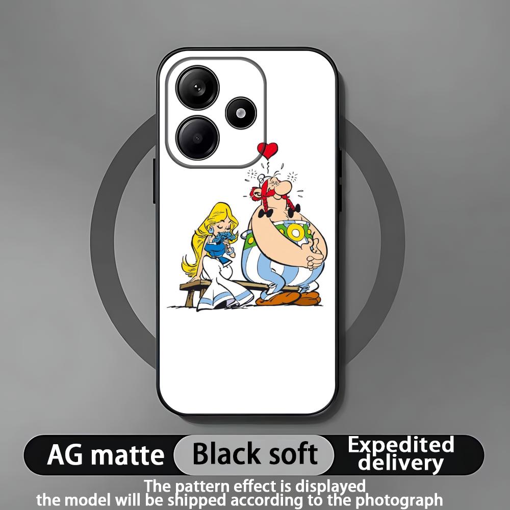 A-Asterix Phone Case For Xiaomi Redmi Note 14 13 12 11 Pro Plus S 5G 4G Soft Black Phone Cover