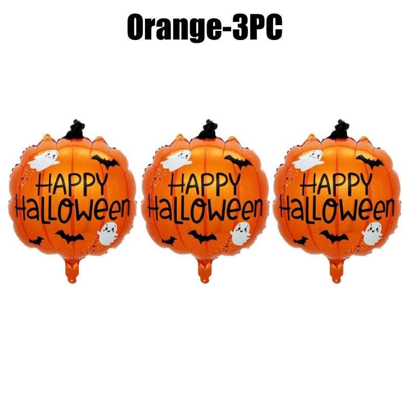 Halloween Party Decoration Cartoon Skull Pumpkin Ghost Design Aluminum Foil Balloons For Spooky Night Celebration