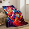 Colorful Music Note Design Print Blanket Soft and Cozy Perfect for the Living Room Bed Sofa or a Nap,gift