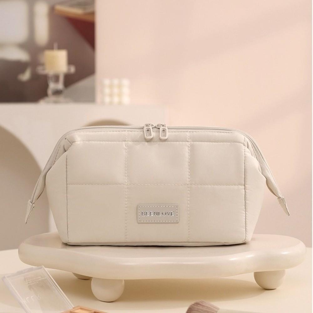Handheld Makeup Organizer Wide-open Toiletry Storage Bag Fashion Women  Cosmetic Bag  Travel