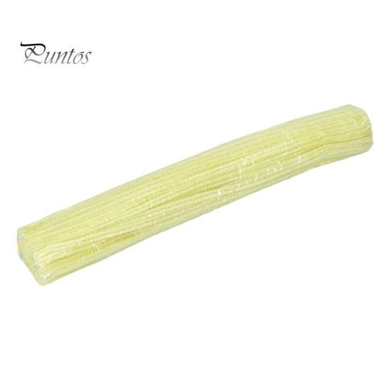 

100 шт./компл., стебли синели, пушистые, мягкие, креативные, головоломки ручной работы, разработка DIY, художественные поделки, украшения проекта, товары для рукоделия светло-желтого