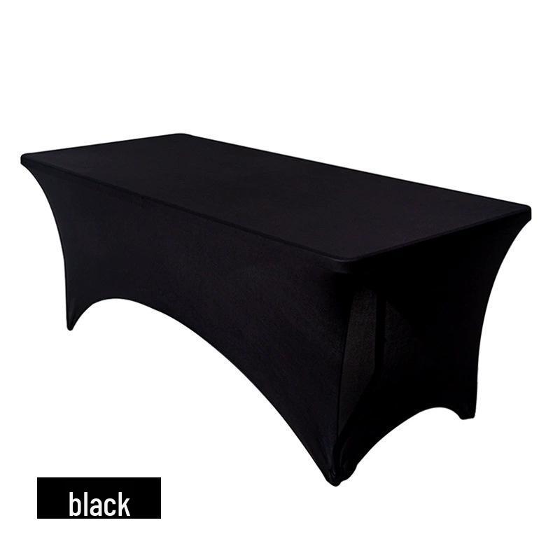 

Rectangular Stretch Table Cover Set for Conference, Wedding, or Banquet - Fits 4FT to 6FT Tables 4FT (122*76*76 cm)