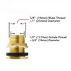 1/2" 1/4" Brass Water Tank Connector Silicone Gasket Copper Pipe Fish Tank Coupling Joint Garden Irrigation Pipe Hose Adapter