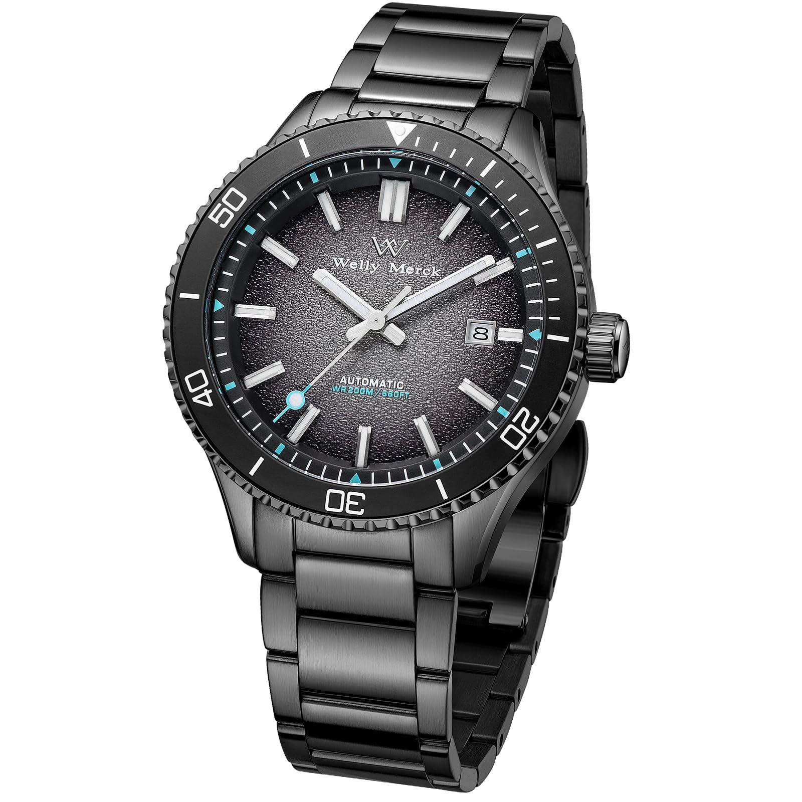 

Классические часы для дайверов с автоматическим механизмом, MIYOTA8215, водонепроницаемость 30 м - WM046 - Черный