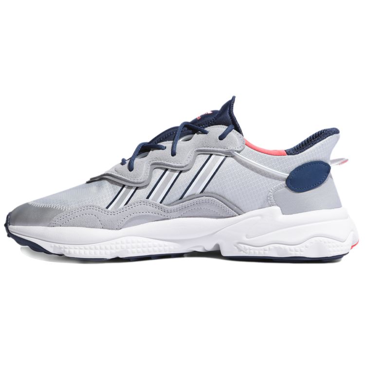 

Кроссовки унисекс adidas Ozweego Silver Metallic Tech Indigo Ярко-красные FV9650