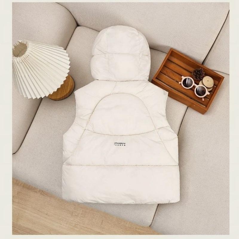 Children's Fashionable Down Vests: Spring, Fall, and Winter Casual Hooded Vests for Kids