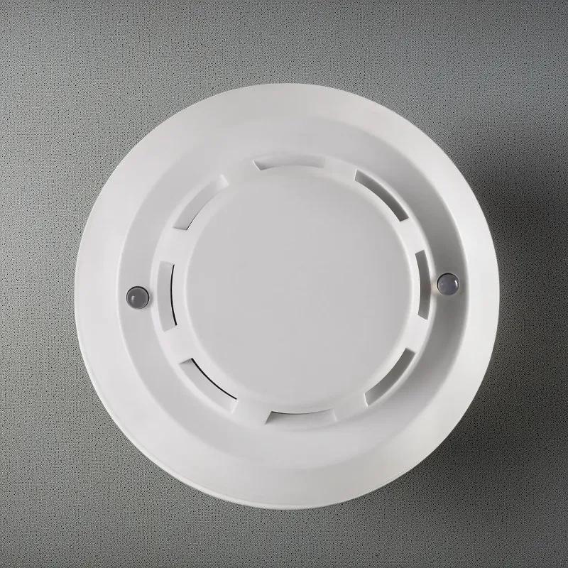 24V Wired Smoke Detector Fire Alarm Sensor No Cover белый
