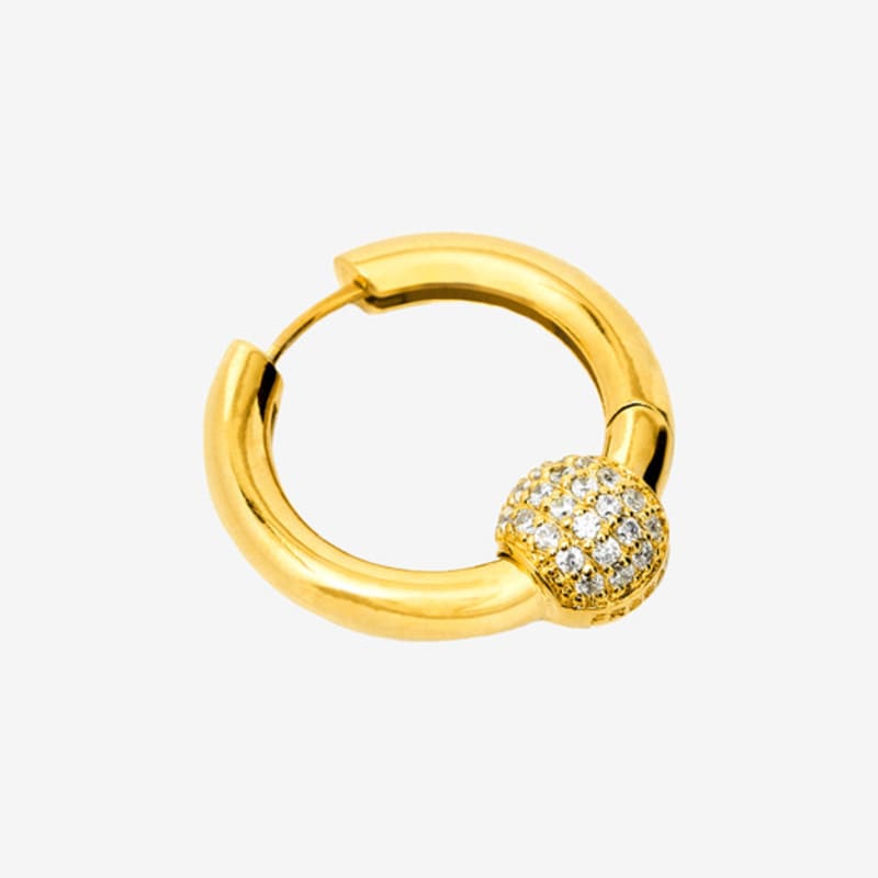 FREEAK SHINE BALL EARRING GOLD