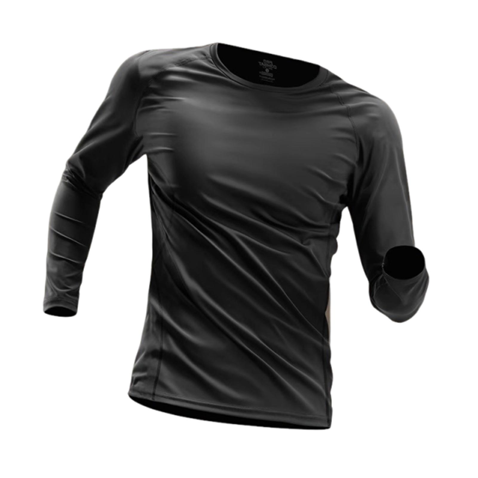 

Men s Slim-fit Quick-drying Short-sleeved Sports Shirt, Loose And Breathable Half-sleeved Outdoor Running Clothes M чёрный