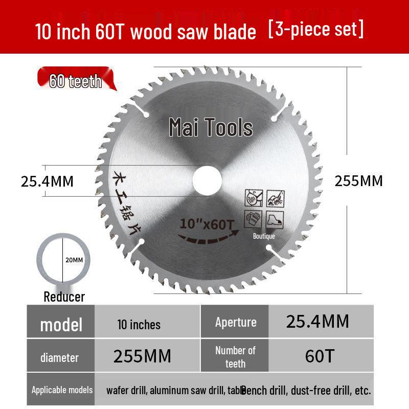 High-Hardness Dual-Purpose Saw Blade: Aluminum-Wood Alloy for Eco & Paint-Free Boards.