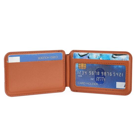 Card Sleeve for iPhone 16/15/14/13/12 for Mag-Safe Wallet Lightweight Magnetic Phone Wallet Faux Leather RFID Blocking Card Holder