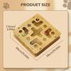 Cat Scratch Puzzle Box Wooden Board Toy With Bell Cat Scratch Puzzle Nail File For Indoor Kittens Pet Engages Instincts