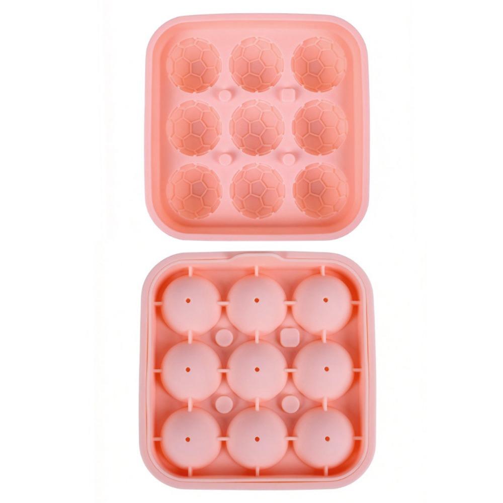 Stylish Silicone Soccer Ice Cube Mold Easy Release Reusable Chocolate Mold Handmade Flexible Silicone Baking Molds Dessert