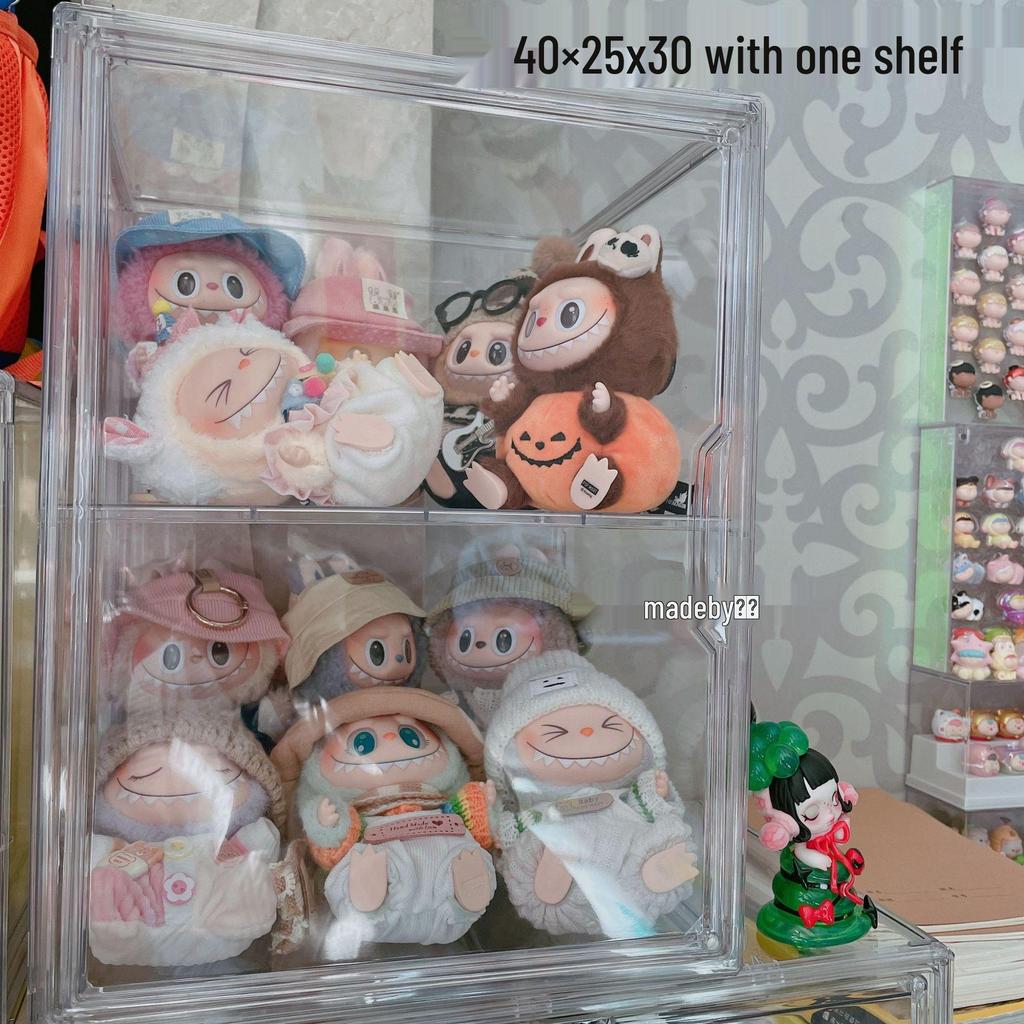 LABUBU ZIMOMO Archangel Acrylic Display Box with Magnetic Door