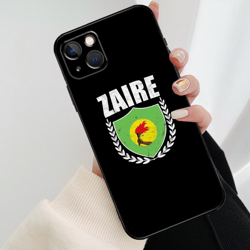 Custodia per Telefono con Bandiera dello Zaire per iPhone 17 Pro Max 16 15 14 11 12 13 Pro Max mini 15 16 Plus 16e 17 Air Cover