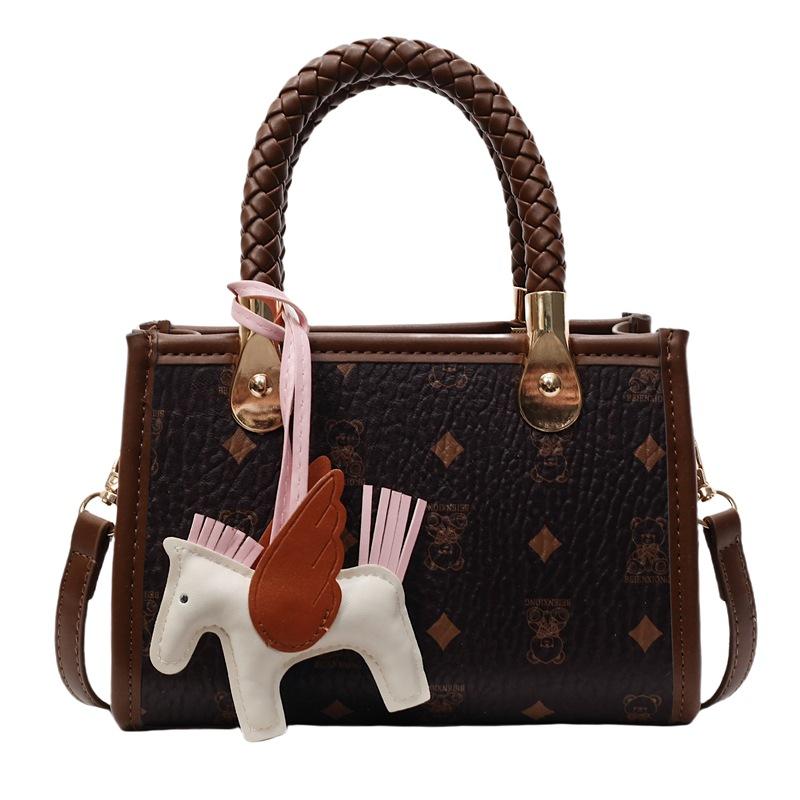 2025 New Popular Fashion Printed Handbag Women's High-end Sense Versatile Simple Shoulder Messenger Bag