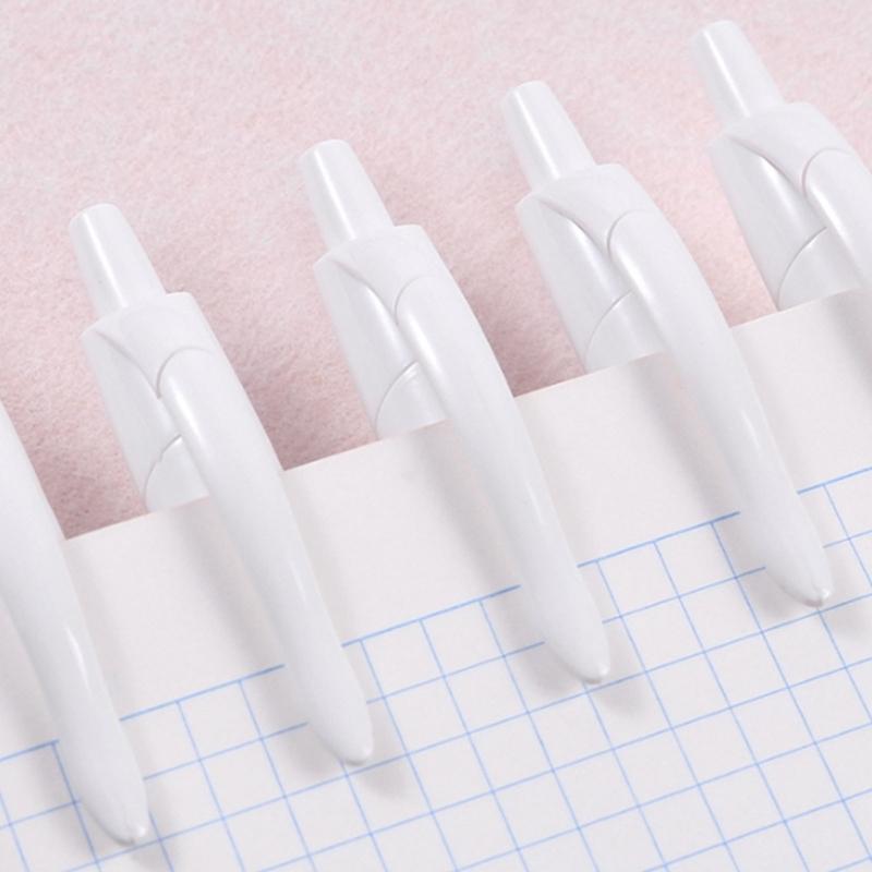5/12 Pcs Retractable Gel Pen Smooth Writing Tool Black Ink Gel Ink Pen with Comfortable Grip For Students