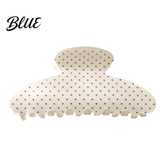 Korean Style Hair Accessories Polka Dot Claw Clip for Women, Lightweight Acrylic Non-Slip Jaw Clip, Styling Medium Long Elegant Strong Hold