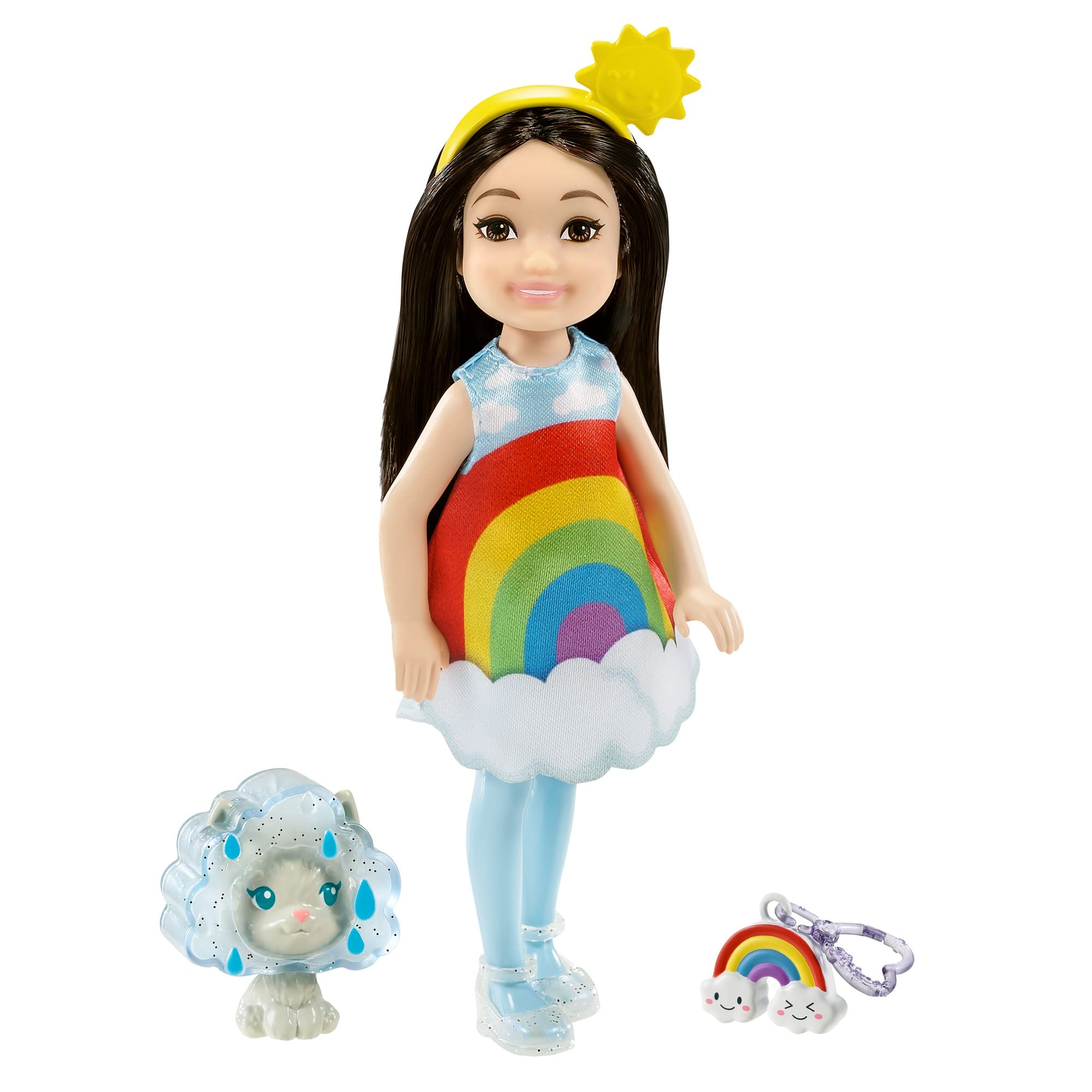

Barbie Chelsea Transformable Fashion Rainbow Doll 3 and GRP70 Dress-Up (Ages Up)