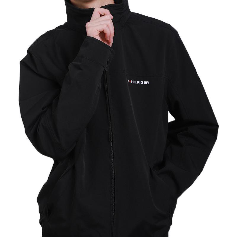 Tommy Hilfiger FW22 Classic American Retro Casual Solid Logo Windproof Waterproof Warm Commuter Versatile Hidden Hooded Jacket Men jackets 7857270-017