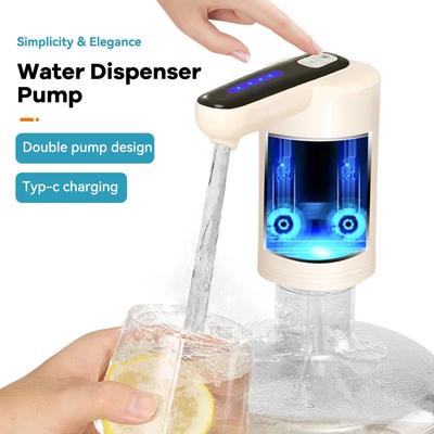 Leistungsstarker Automatischer Wasserspender Tragbare Wassergallonenflasche Schalterpumpe USB-Aufladung für Haushaltsküche Bürogeräte