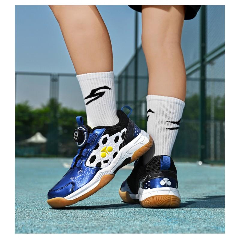 Kids Shoes Unisex Kids Low-Cut Badminton Shoes Indoor Outdoor Sports Rubber Sole Training Sneakers