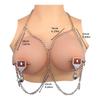 QKKQ Weighted Nipple Clamps,nipple Clamp with Metal Chain Adjustable Nipple Clips Non-piercing Breast Clip Sex Toys for Couples