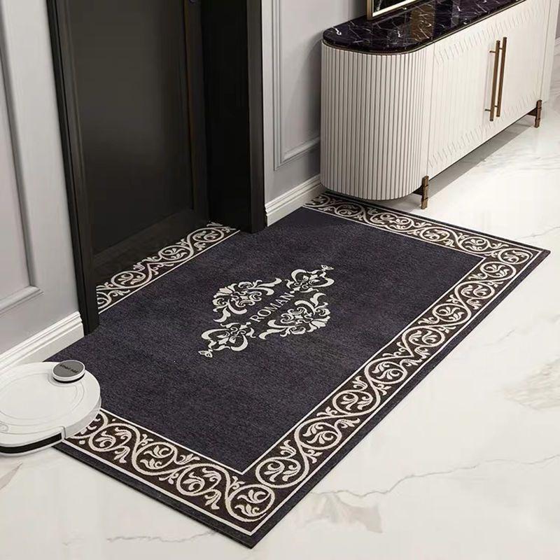 European Style Non-Slip Entryway Floor Mat for Home, Living Room, Bedroom - Customizable Size