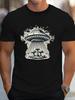UFO Mushroom Graphic Tee Mens Casual Cotton TShirt Short Sleeve Round Neck Print Tee