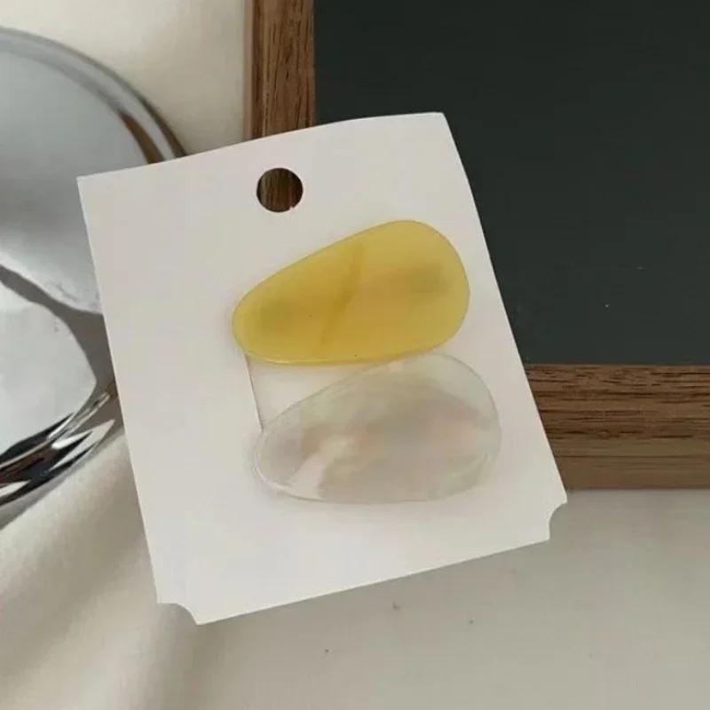 

Милая заколка для волос контрастного цвета женская овальная ацетатная заколка для челки заколка-уточка заколка для волос для девочек темпераментный головной убор аксессуары для волос