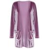 Women's Fashion Solid Color Cardigan Lightweight Long Sleeve Loose With Pocket Jacket