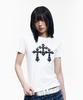 AAKAM Trinity Cross Half Top (White)