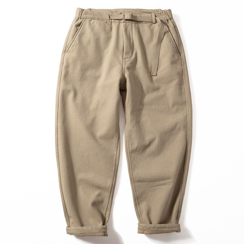 Youth Autumn and Winter Thickened Pencil Pants Casual Men's Trousers