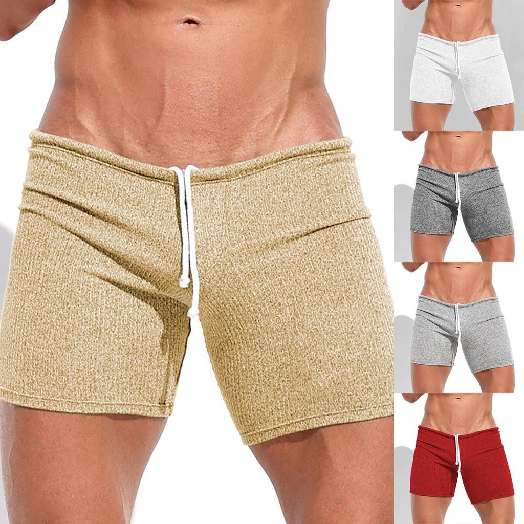 Letní pánské sexy kraťasy s páskem Sváteční ležérní 3/4 kalhoty