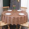 Table Cloth Round Pu Waterproof Antifouling Oil -Proof Wedding Tablecloth For Table Print With Lace Table Cover For Dining Table