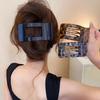Leopard Print Square Back of The Head Hair Clip Simple and Versatile Fashion Shark Clip Hair Accessories