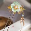 Vintage Flower Pearl Hairpin Stick Ancient Chinese Hair Clip Hair Chopsticks for Women Hanfu Hair Accessories Bridal Hairpin