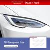 Tesla Model 3/Y/X/S Smoked Headlight & Taillight Protection Film