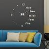 3D Wall Clock DIY Removable EVA Foam + Acrylic Mirror + Living Room Home Decor Needle Quartz Aluminum Movement 10CM Support