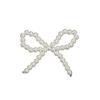 Handcrafted Beaded Bow Pearl Hair Clip & DIY Accessory