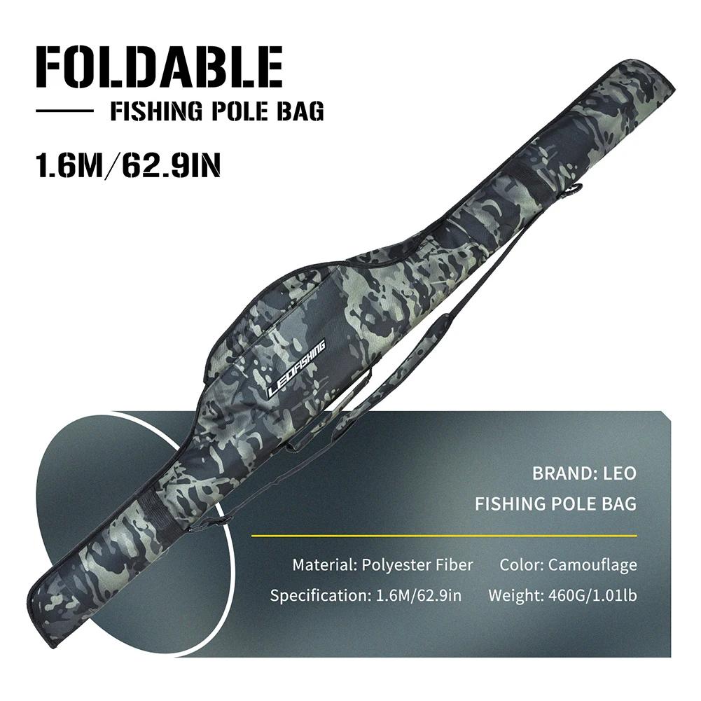 120/140/160CM Fishing Bag Portable Folding Fishing Rod Storage Bag Fishing Pole Gear Tackle Tool Carry Case Carrier Fishing Tool