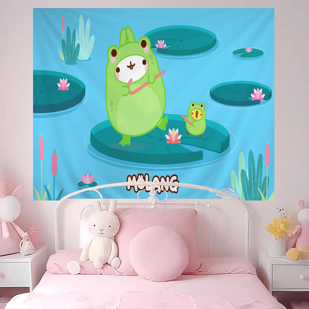 Cute Rabbit Mmolang Colorful Tapestry Wall Hanging Bohemian Wall Tapestries Mandala Wall Hanging Sheets