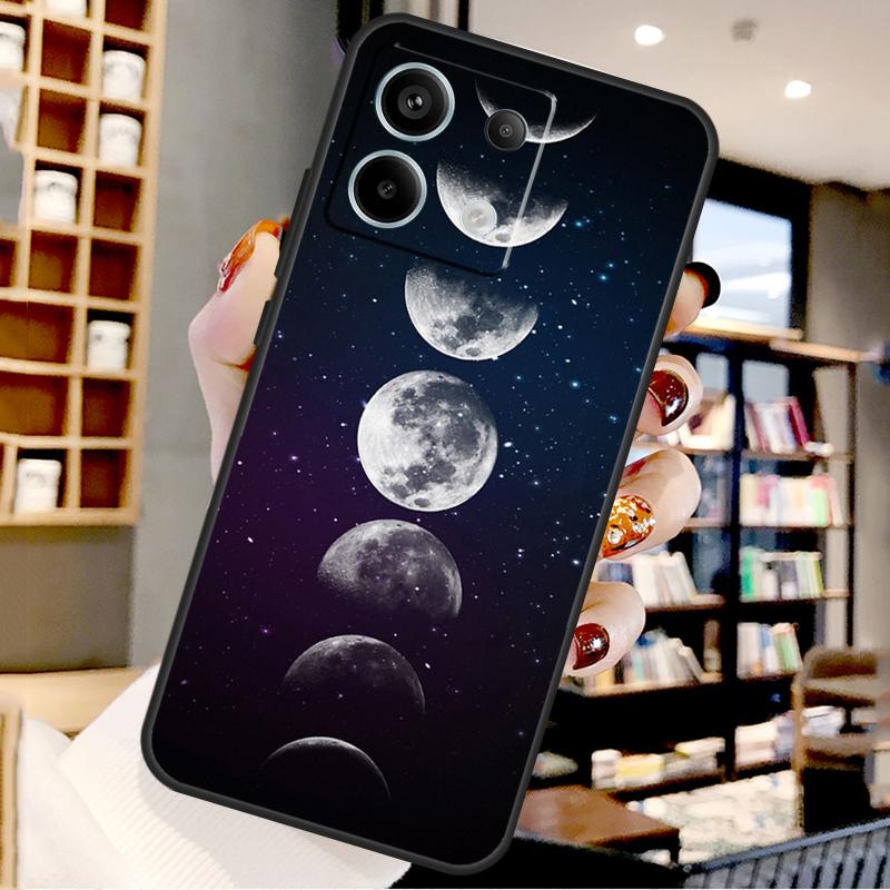 Space Sky Moon For Xiaomi Redmi Note 14 Pro 12 11 9 10 13 15 Pro Plus Case For Redmi 15 10C 12C 13C 14C 15C