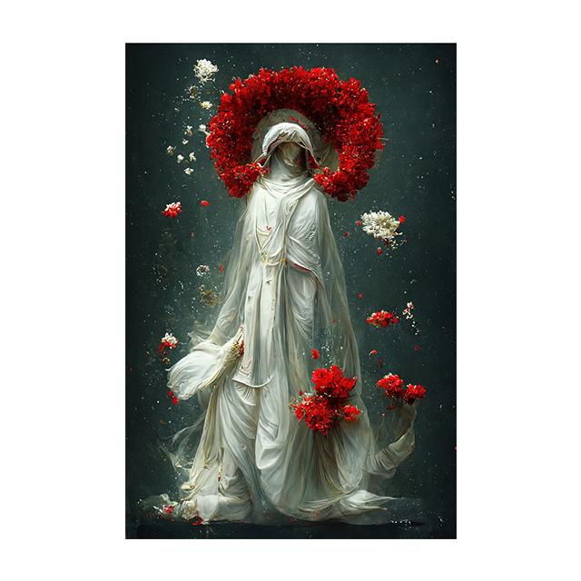 Raven Queen Sacral Redemption Posters and Prints Wall Art Pictures Flower People Canvas Painting Living Room Home Decor Cuadros