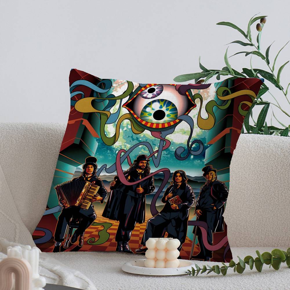 1Pc Veteran Rock Band T-Tool Cushion Cover Car Throw Pillow Case For Sofa Car Christmas Gift 40X40Cm 45X45Cm