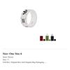 GUCCI Adidas X Gucci Collaboration Collection 925 Sterling Silver Rings Unisex Silver 702766-J8400-0728